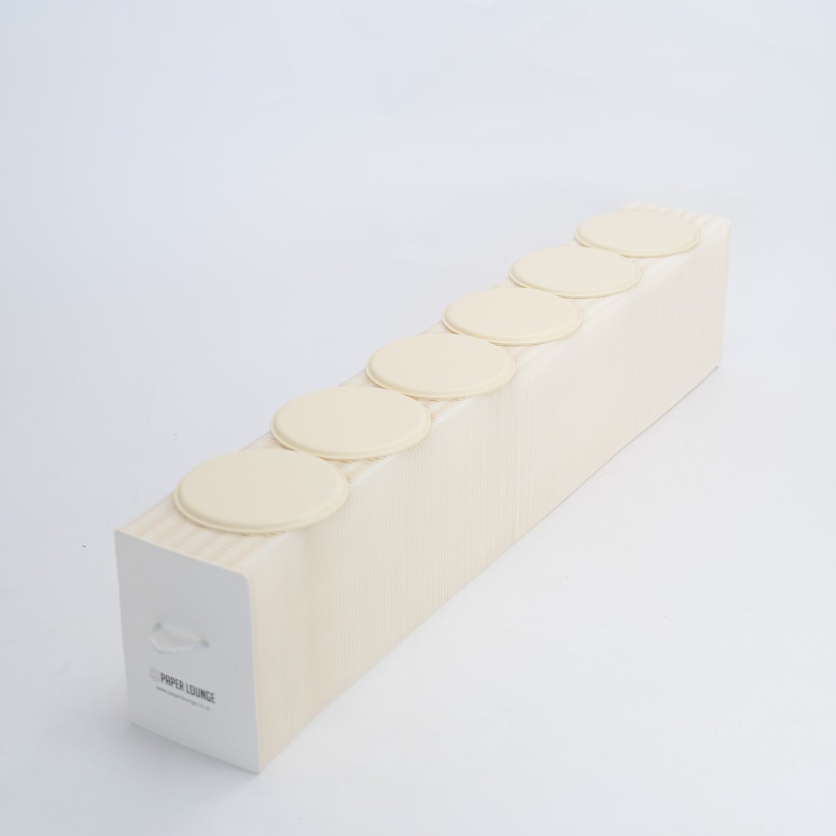 Foldable Paper Bench - White