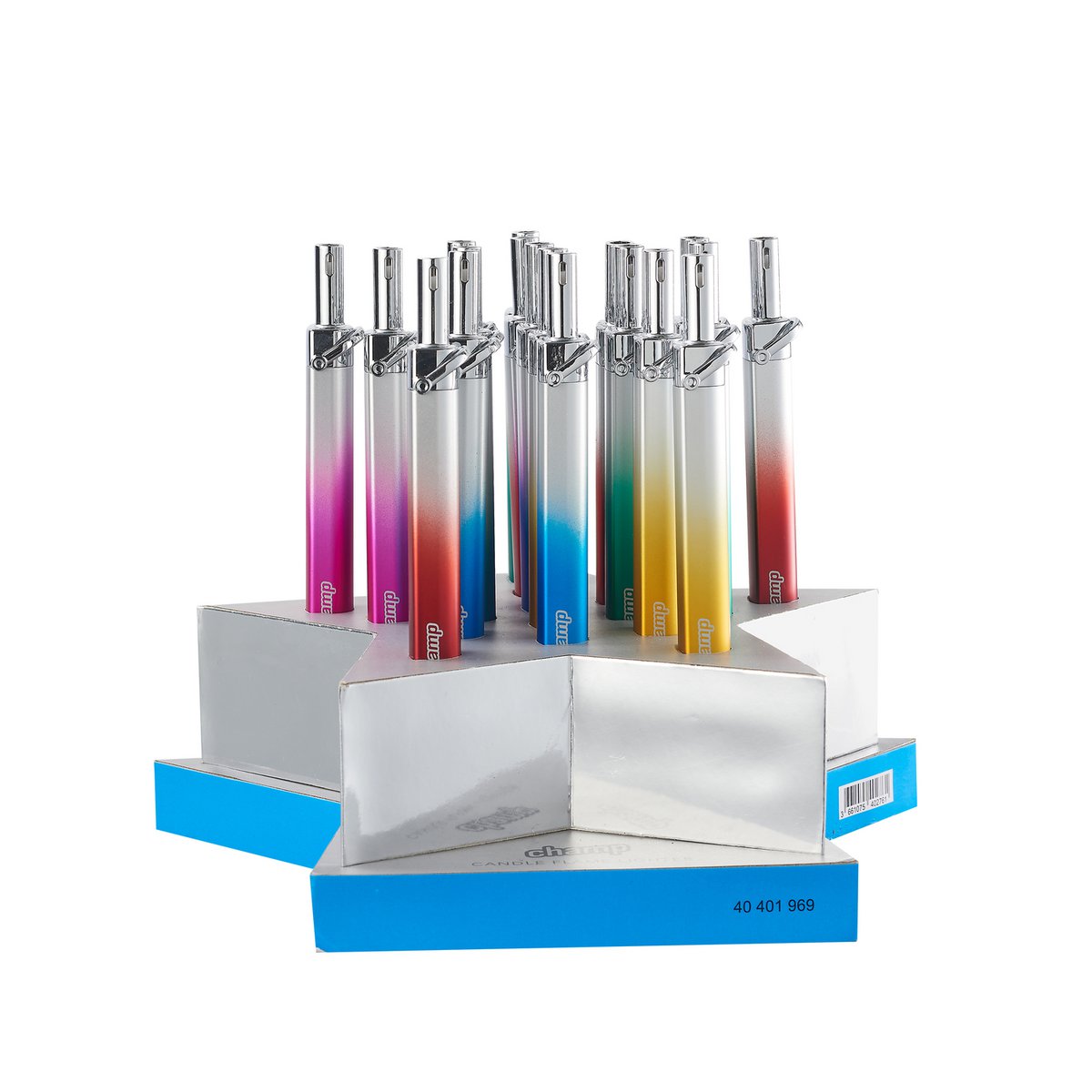 CHAMP Gradient gasstearinlys med stjernedisplay