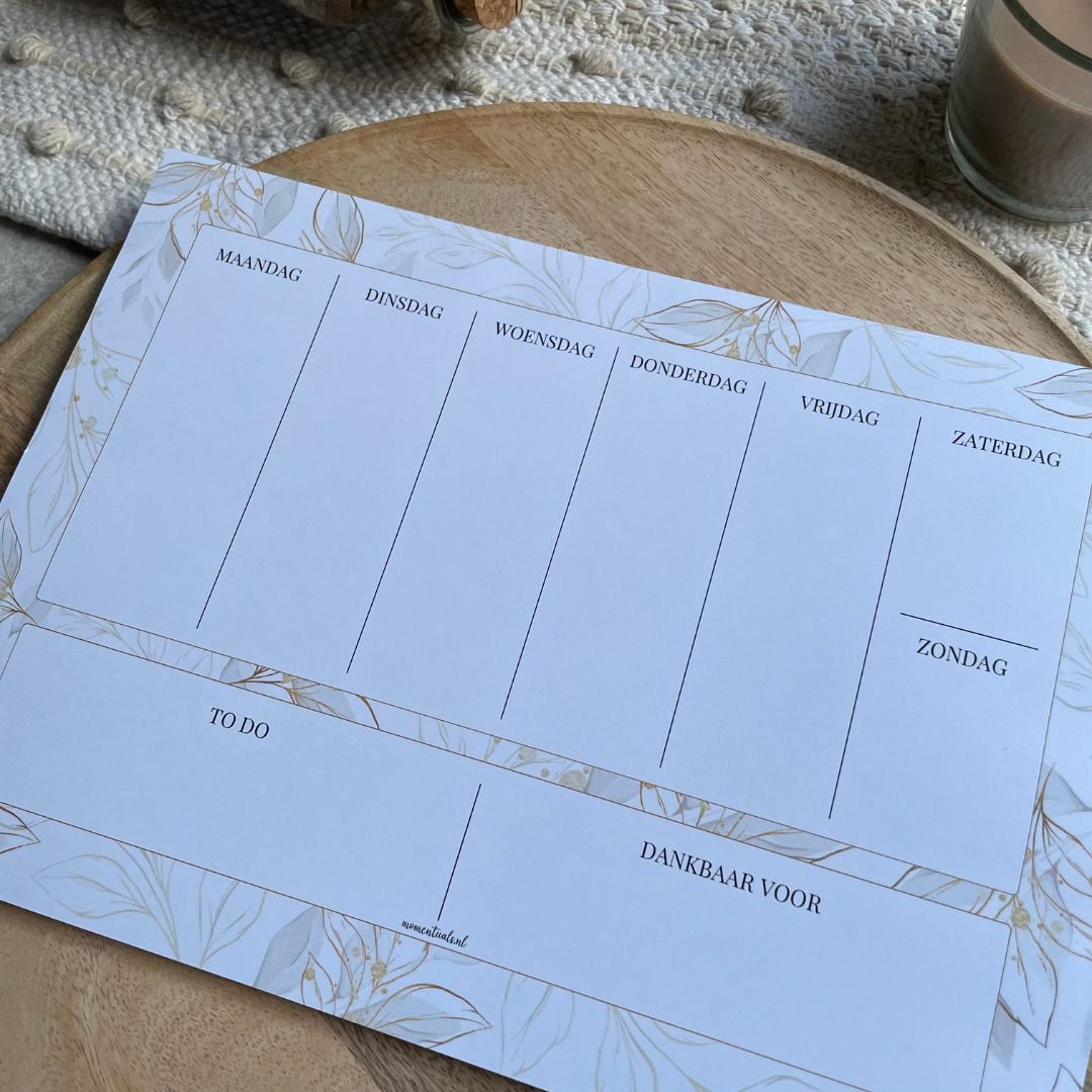 Weekplanner A4