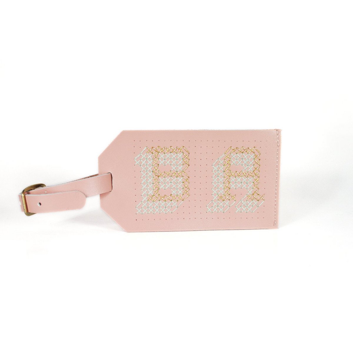 Étiquette de bagage Stitch - Rose