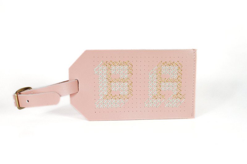 Stitch Bagagemærke - Pink