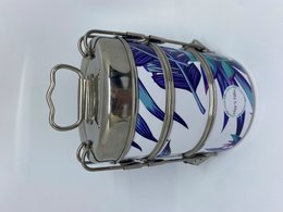 Tiffin - lunch box - Plumes violettes