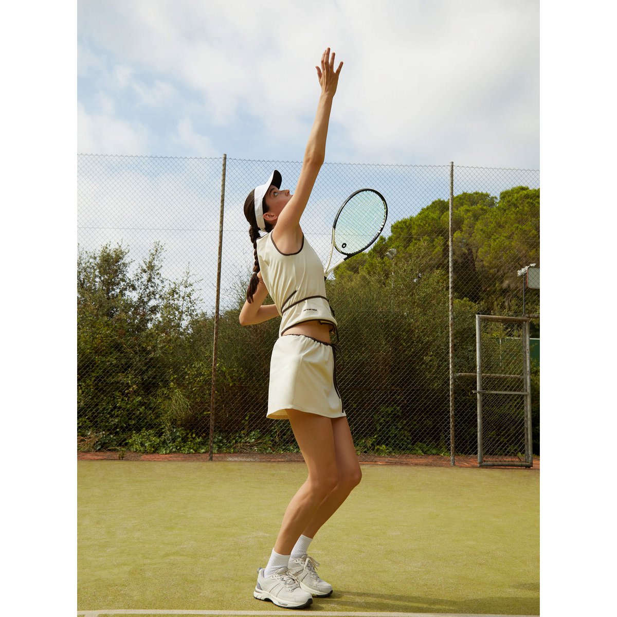 Serve White Sports Wrap Top