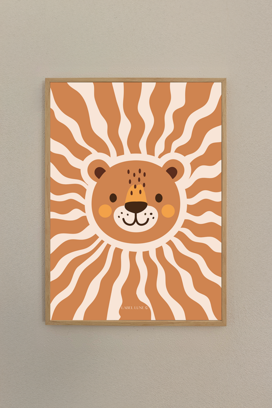 Plakat børneværelse - Lion Lio