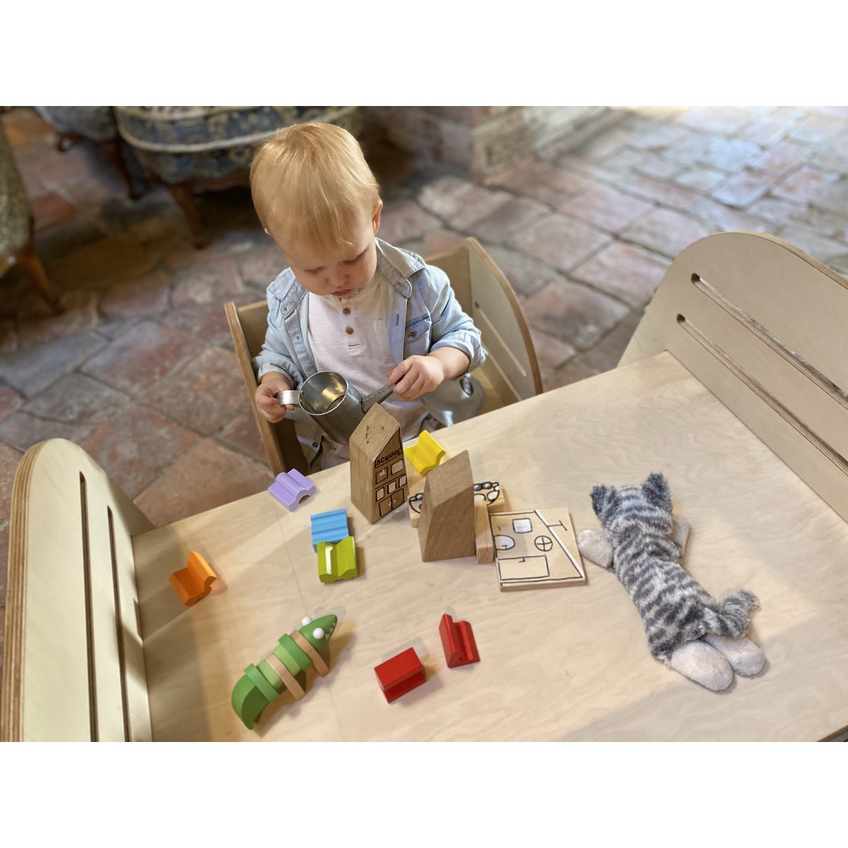 Set tavolo e sedia Montessori Wheel