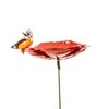 METAL LARGE RED POPPY FLOWER