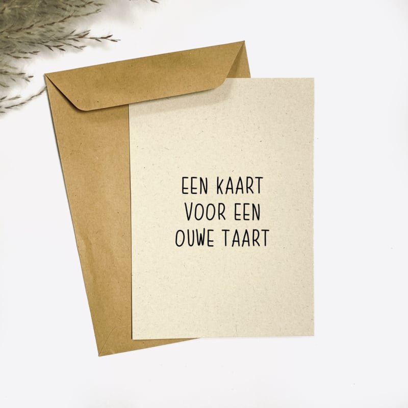 Postcard - A card for an old cake
