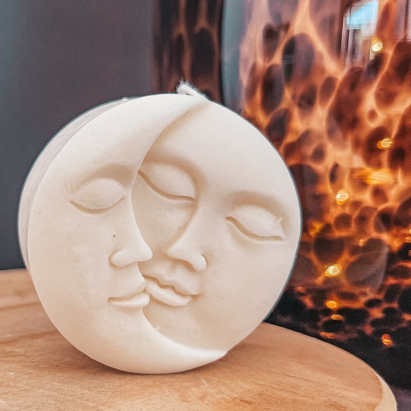 Sun and Moon candle - sun and moon - Sun and Moon Candle
