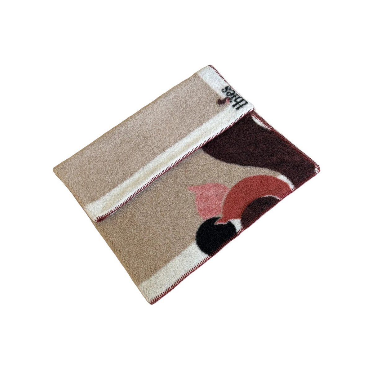 thies Eco Squirrel Wool Blanket beige