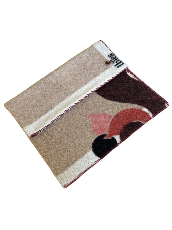 thies Eco Squirrel Wool Blanket beige