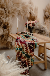 Ecuadoraanse alpaca deken | inheemse deken | Chimborazo roze