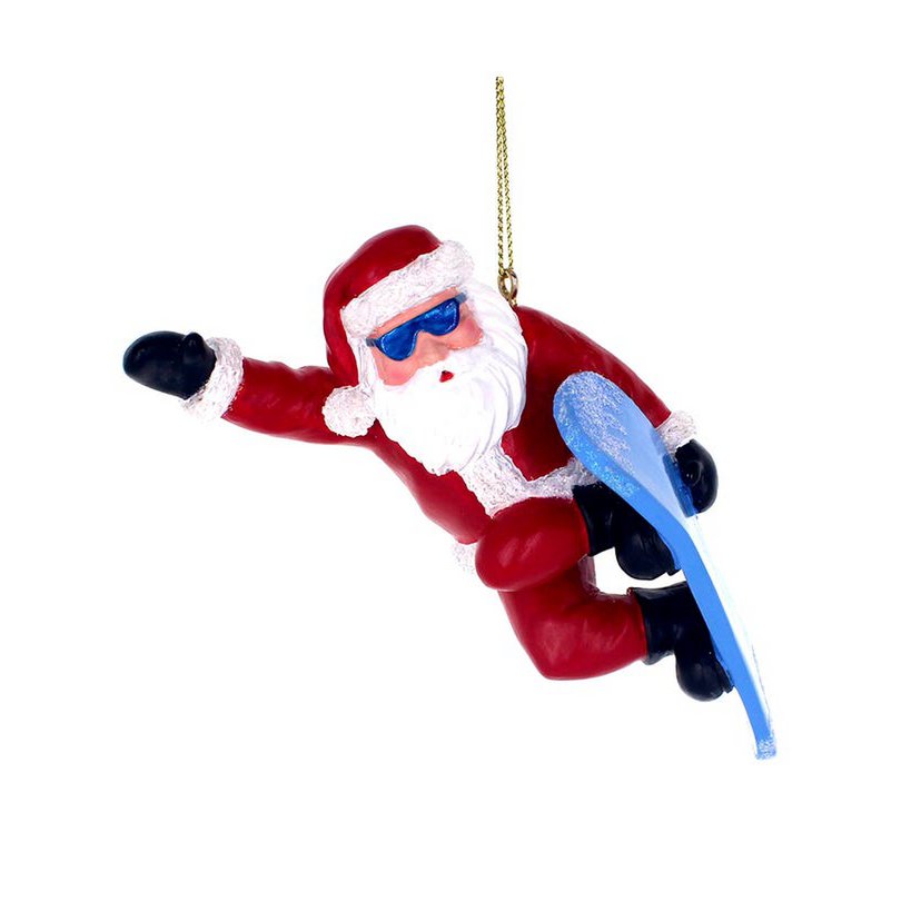RESIN SNOWBOARD SANTA