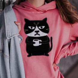 Grumpy Cat hættetrøje til kvinder