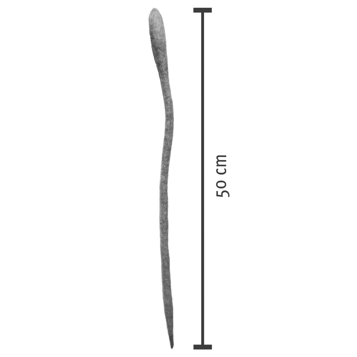 Serpiente de fieltro (gris)