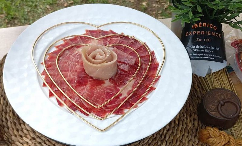 100% iberisk agern skinke 100 g håndskåret i hånden (10 und)
