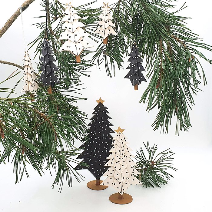 X-MasTree Dots Noir 21cm 900-003