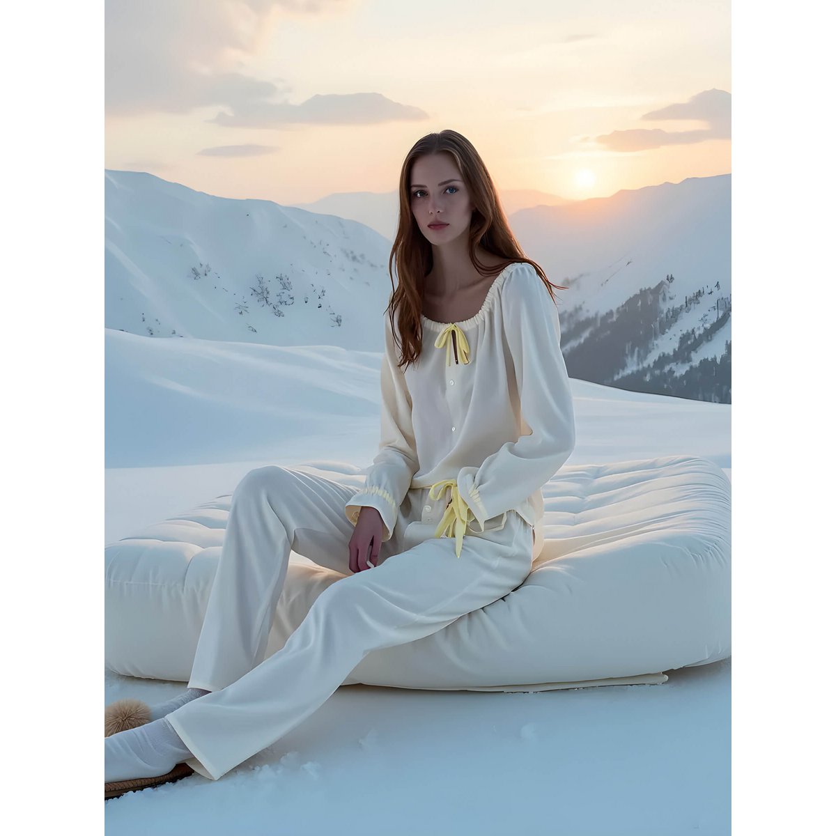 Arctic Cream Pyjamasskjorte
