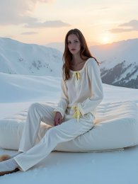 Arctic Cream Pyjamasskjorte