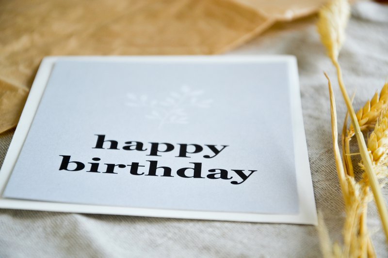 Cartolina "Buon compleanno"