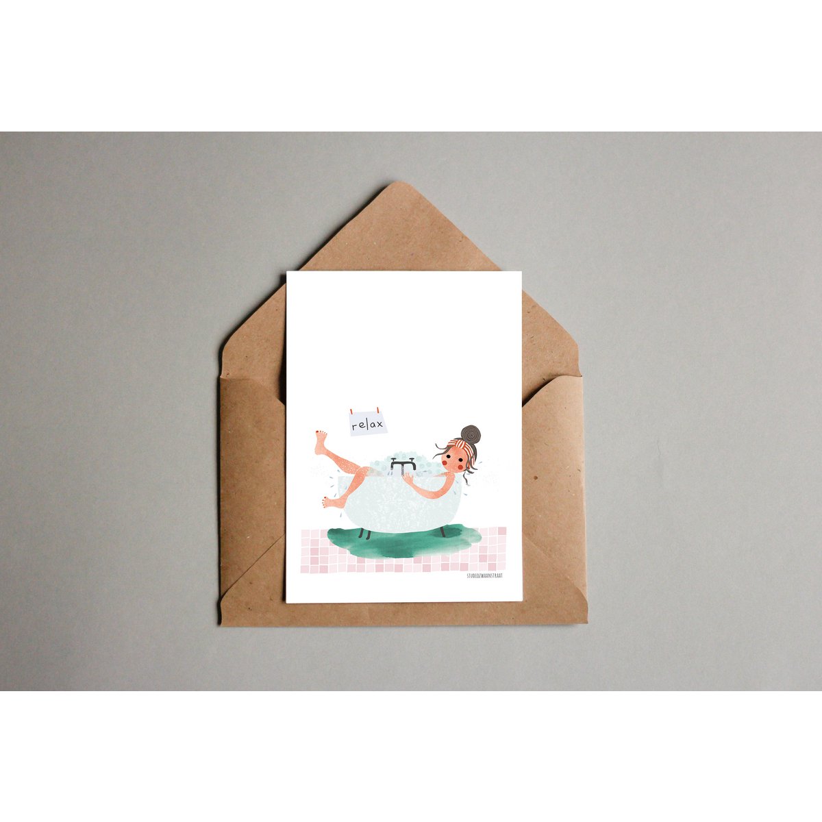 postcard - 'relax'