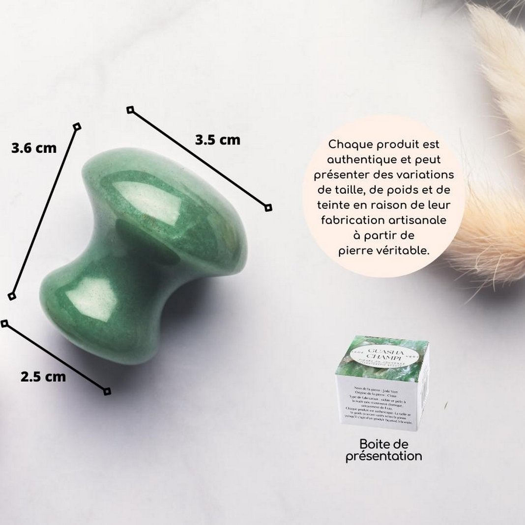 Champi Gua Sha en Piedra Natural | 3 modelos para elegir