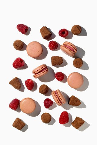 Himbeer-Macaron-Schokoladentrüffel – Großpackung