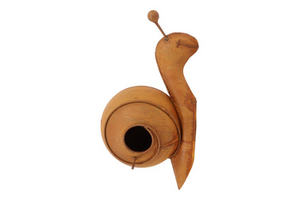 Vogelhuis Slak Huib roest - L14B16,5H25,5CM