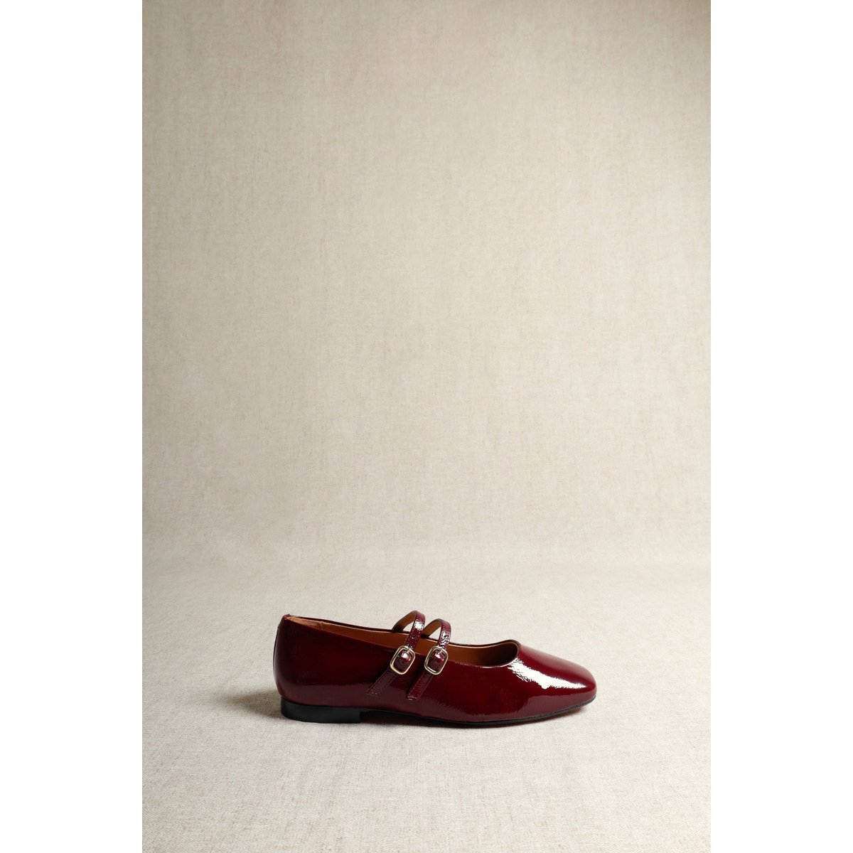 CANDY RED CHERRY – Mary-Jane-Ballerinas mit Doppelriemen
