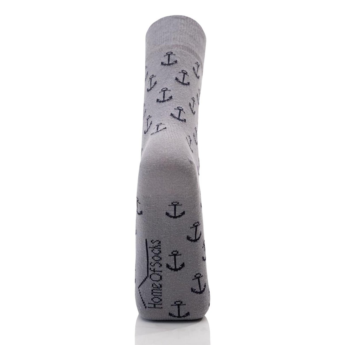 Ein Paar Maritime Baumwoll Socken mit Anker Motiv