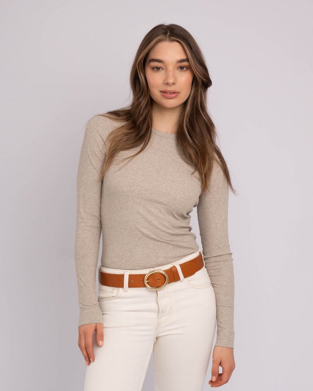MADE TO ORDER Calvin | Vintage Round Buckle Leather Belt