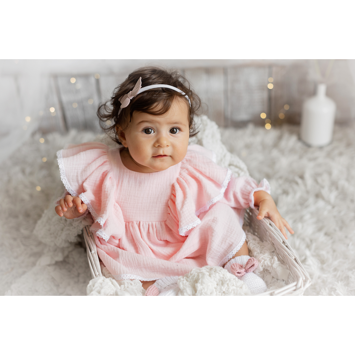 Sweet pink dress for baby girl