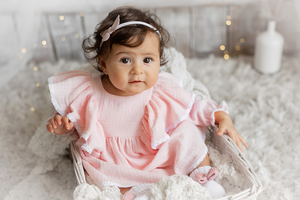 Sweet pink dress for baby girl