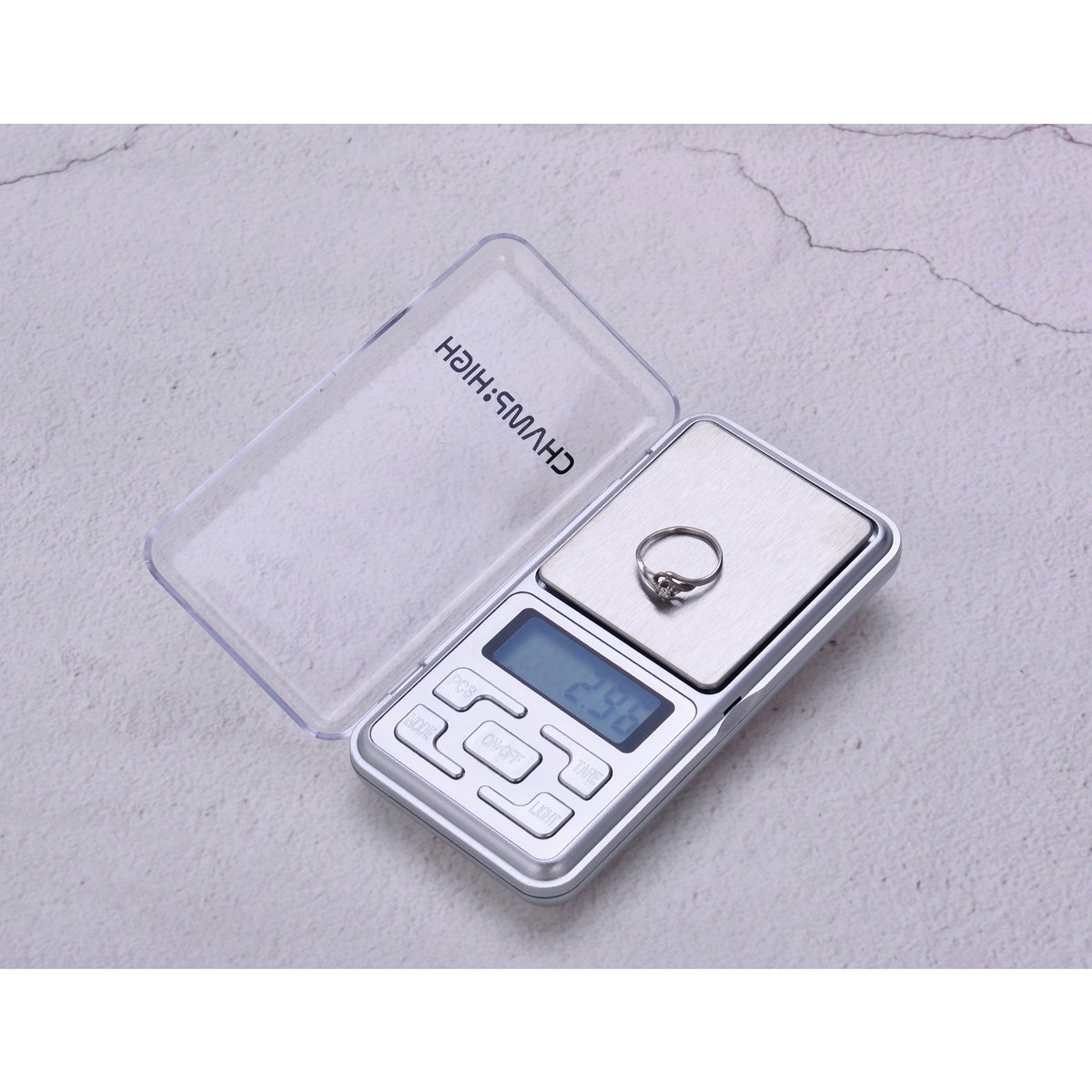 Elektronische Taschenwaage – bis zu 200 g – Genauigkeit von 0,01 g – kleine Waage für Schmuck, Tee, Kochen, Tabak usw. - Mit hintergrundbeleuchtetem LCD-Bildschirm - Geschenkbox