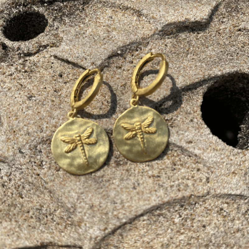 flying gold hoops