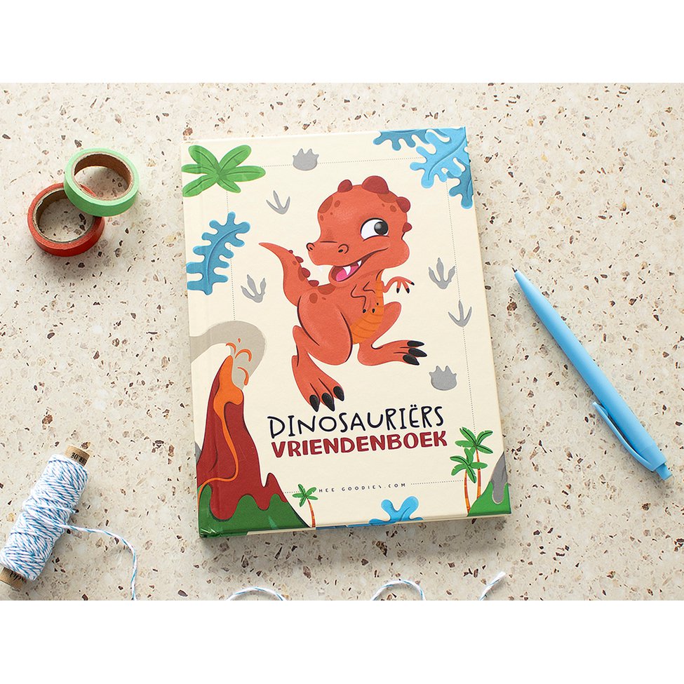 Freundebuch Dinosaurier A5 // Jungen