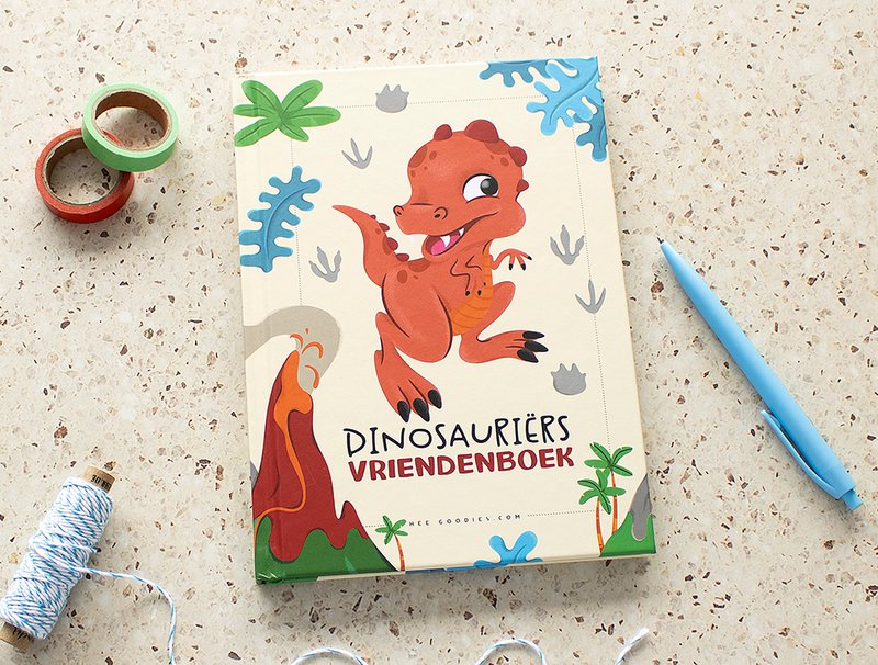 Libro degli amici Dinosauro A5 // Ragazzi