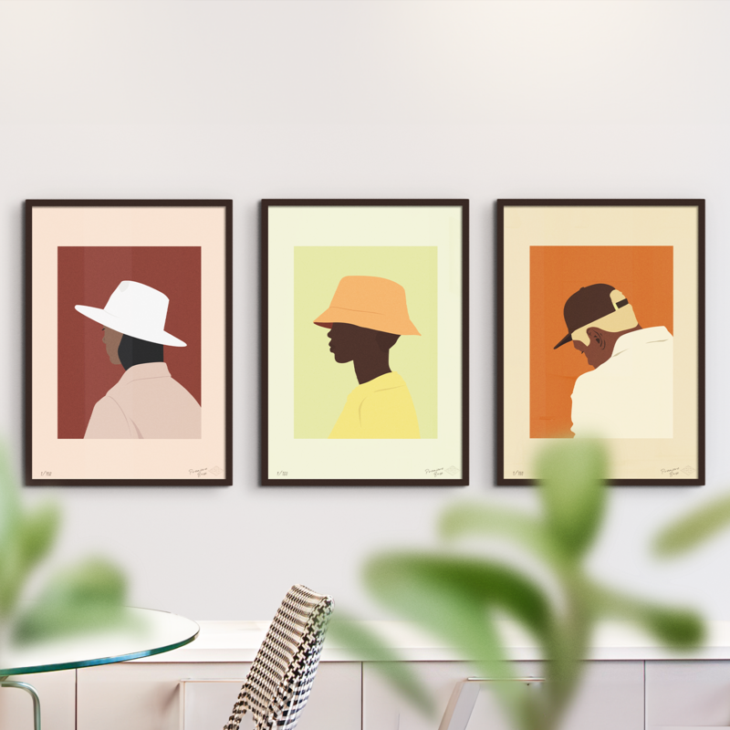 Poster "Orange Bucket, Limited Edition" - 30x40cm - Art print