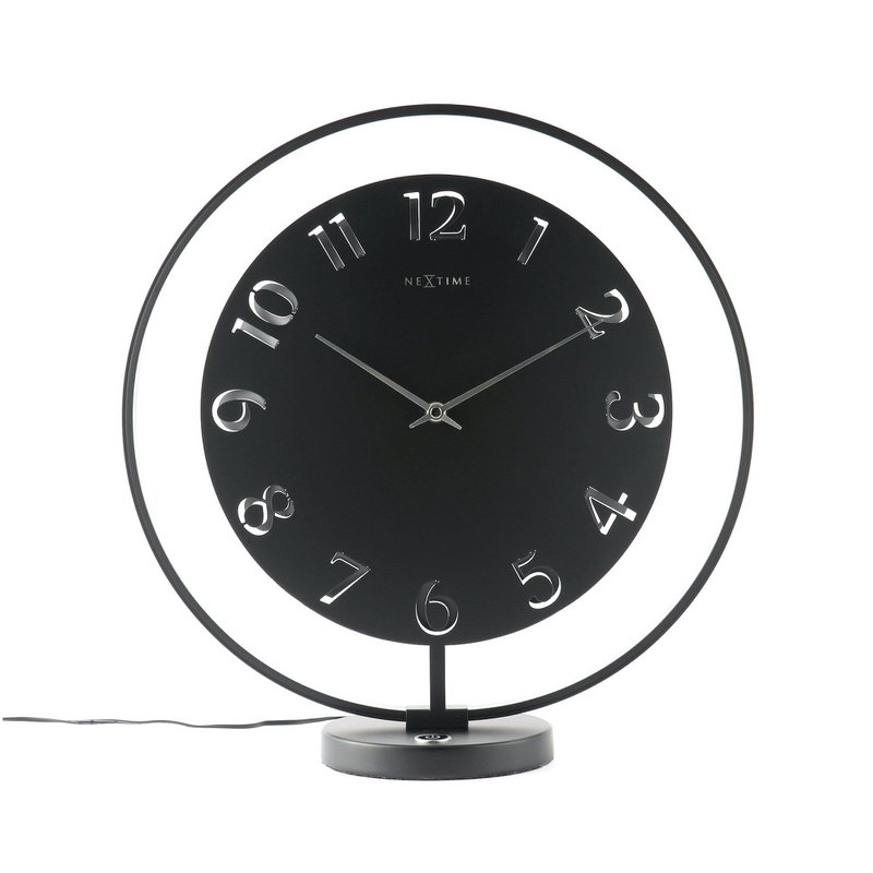 Horloge de table - 40 x 40,5 cm - Métal - Unité lumineuse - 'Ting Table'