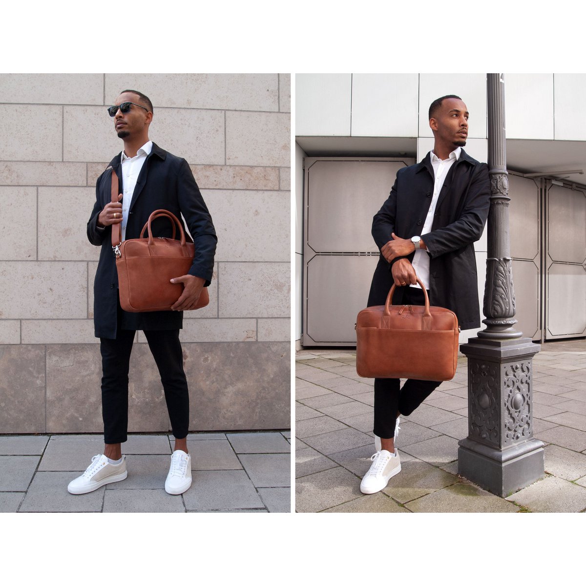 Laptoptasche NAOS Cognac