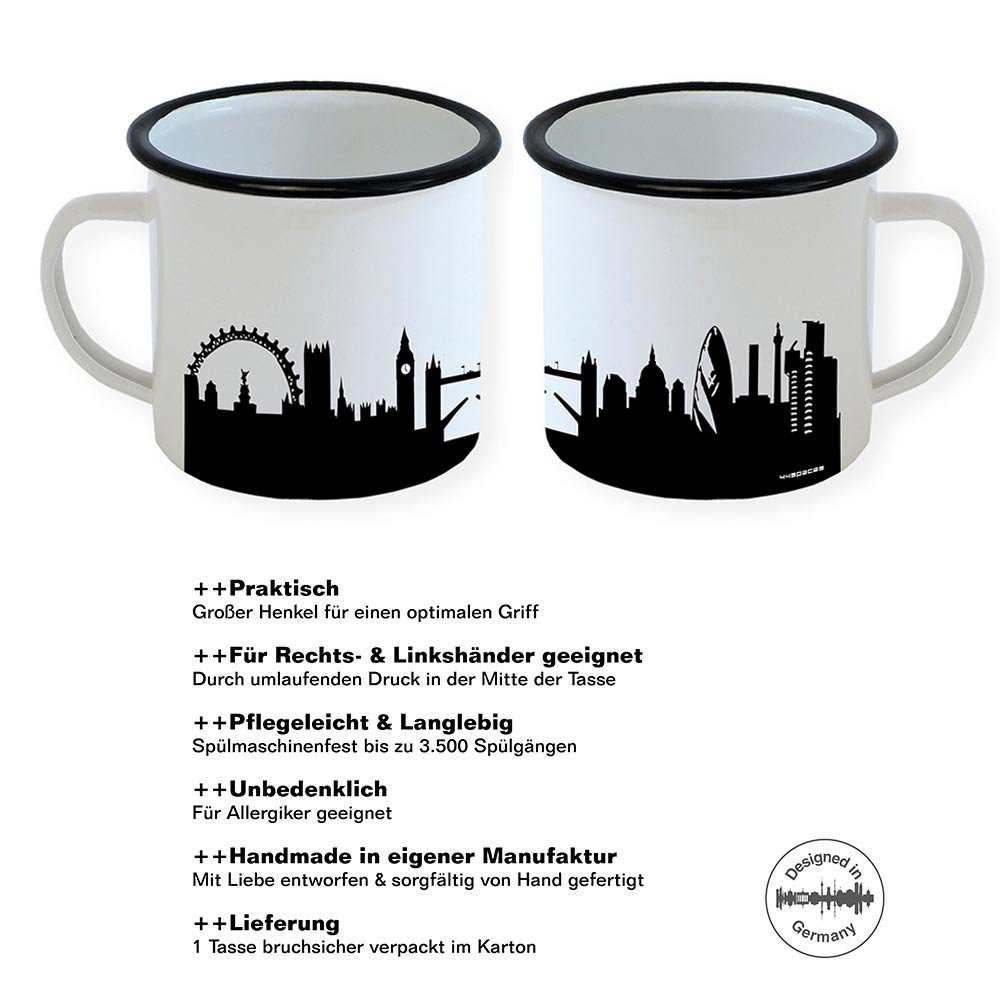 Berlin emalje kop. skyline
