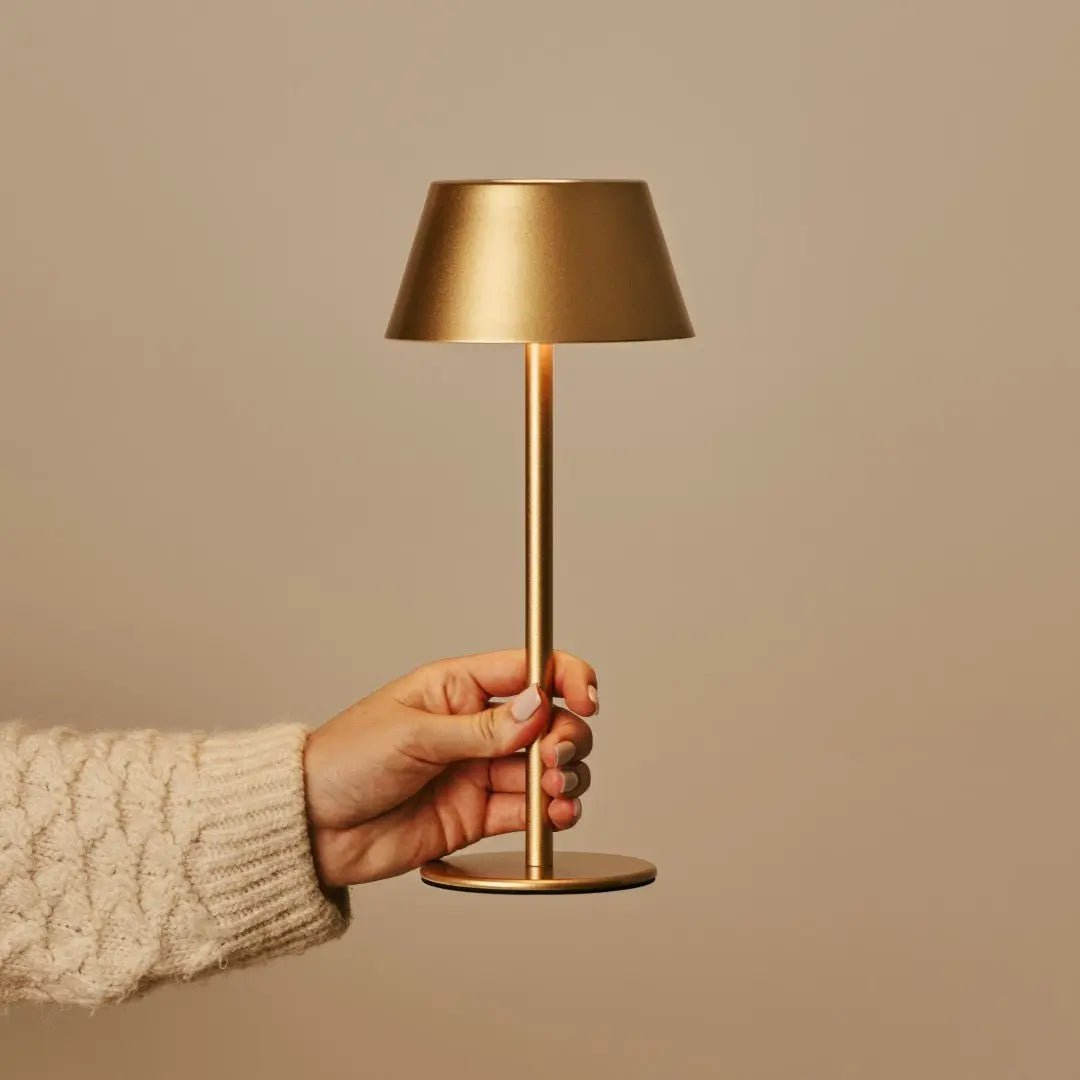 Milou Gold Rechargeable Table Lamp