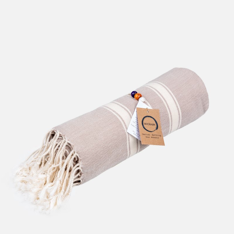 Ecobain håndklæde "New Classic" | Dusty Pier (Taupe)