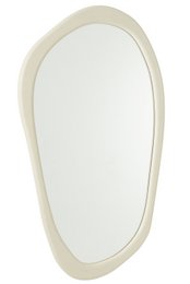 J-Line spiegel Moderna mdf/spiegel - wit - groot