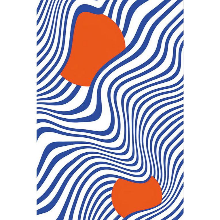 Abstracte Golven - Poster