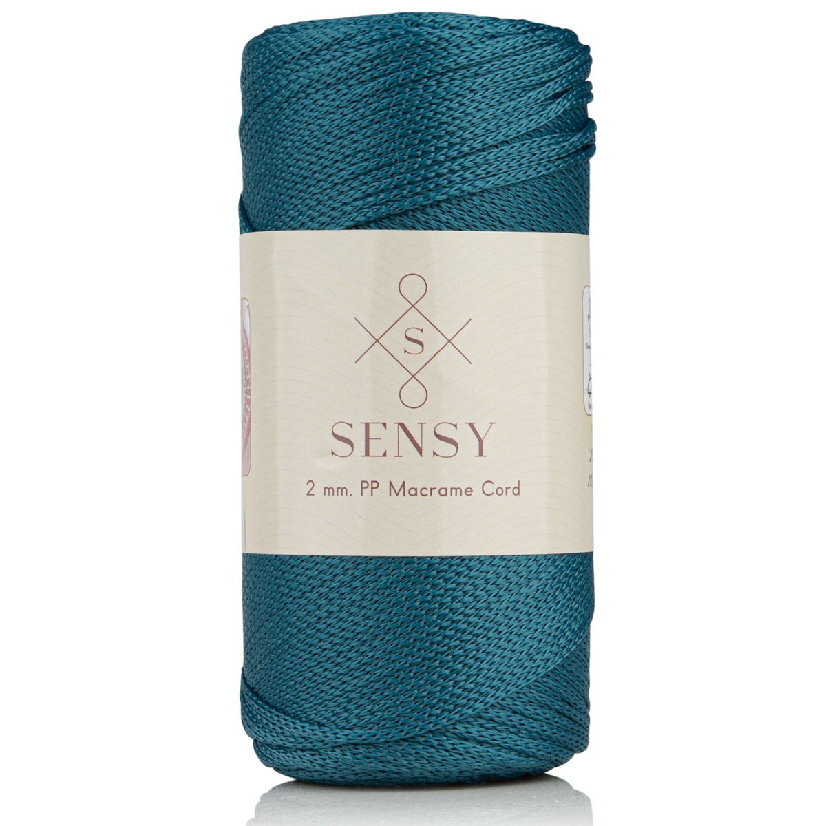 Sensy Premium 2 mm - 251 yards 100% polyester macrame ledning