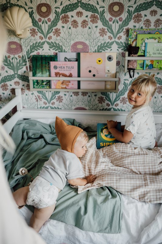 TISU børnedynebetræk & pudebetræk, Beige Gingham