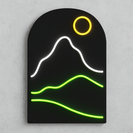 Montañas Neon Led