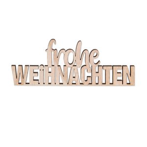 Holz-Aufst."frohe WEIHNACHTEN"3pb x2St