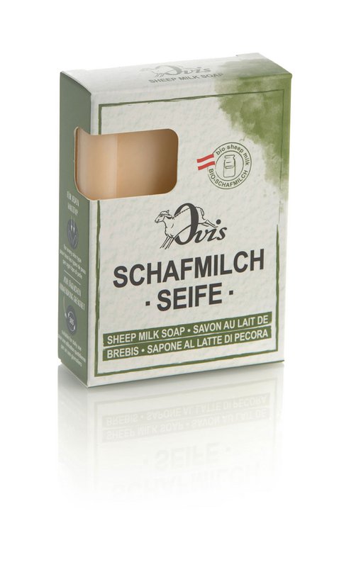 Ovis-Seife Eckig verp. Hanföl 8,5x6 cm 100 gr