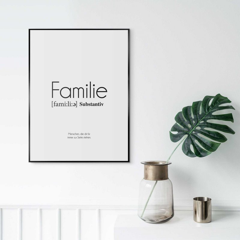 Tableau Slim Frame Famille 40x30